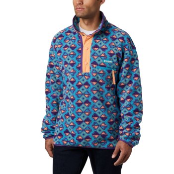 Columbia Muške Puloveri - Helvetia Half-Snap Fleece Plave | HLIN-25468